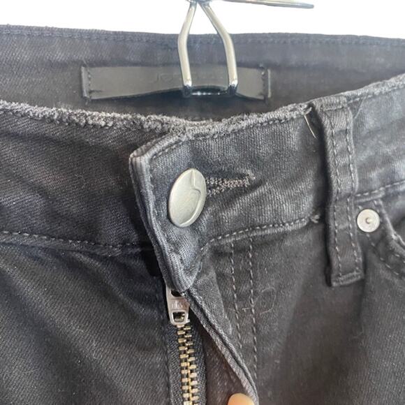 Joe's Jeans Black Distressed Mid Rise The Icon Skinny Ankle Jeans Women Sz 28 - Picture 7 of 14